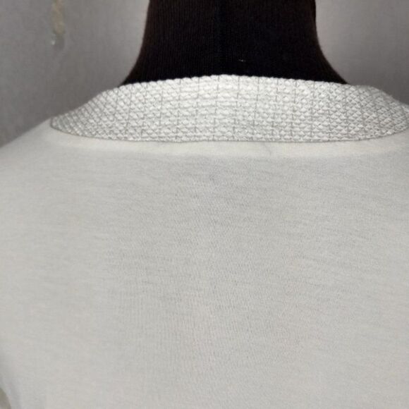 Adrianna Papell Sharkbite Hem 3/4 Sleeve Top S - Picture 6 of 10